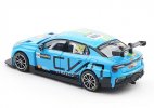 NO.100 Blue 1:64 Diecast 2022 Lynk & Co 03 TCR Race Car Model