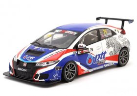 Blue 1:43 Scale Diecast 2019 Honda Civic Type R FK2 Car Model