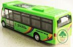 Pull-back Function Green / White Kids Airport Theme Bus Toy