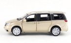 Kids 1:32 Blue / White / Golden Diecast Buick GL8 MPV Toy