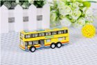 Doraemon Theme Red / Yellow Alloy Double Decker Bus Toys