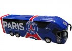 Blue Paris Saint-Germain Painting Kids Diecast Coach Bus Toy