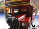 Classical Retro Red Iron-Made Double Decker London Bus Model