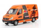 1:38 Black-Orange Diecast Mercedes-Benz Sprinter Van Toy