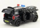 1:32 Scale Police Black Kids Diecast Mini Cooper Car Toy