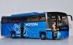 Blue 1:36 Scale Die-Cast Foton AUV Tour Bus Model