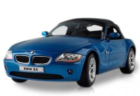 1:18 Scale Blue / Gray Welly Diecast BMW Z4 Model