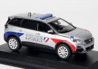 1:43 Scale Silver Police Diecast 2020 Peugeot 5008 GT SUV Model