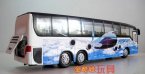 Sky Blue Kids Alloy Airport Theme Tour Bus Toy