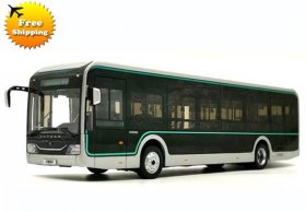 1:42 Scale Black Diecast Yutong U12 City Bus Model