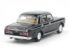 1:64 Scale Black / Blue Diecast Shanghai SH760A Sedan Model