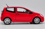 Red 1:18 Scale Welly Diecast Citroen C2 Model