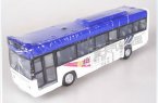 1:76 Scale Yellow / Red / Blue Pull-back Function Toy Tour Bus