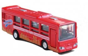 Kids Mini Scale Red / Green / Blue Die-Cast City Bus Toy