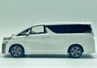 White 1:30 Scale Diecast 2020 Toyota Vellfire V6 MPV Model