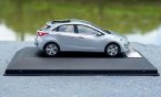 1:43 Scale Silver / Blue Premium-X Diecast Hyundai I30 Model