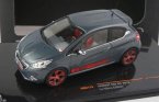 Gray 1:43 Scale IXO Diecast Peugeot 208 GTI 2013 Model