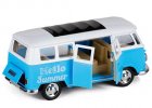 Blue 1:30 Scale Kids Hello Summer Diecast Volkswagen T1 Bus Toy