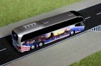Silver 1:87 Scale Neoplan Cityliner C 07 Miami Tour Bus Model