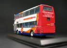 1:76 Scale Red-White NO.27 CMNL Die-Cast Double Decker Bus Model