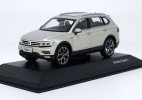 1:43 Silver / Orange Scale 2017 Diecast VW Tiguan L Model