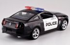 Black 1:32 Scale Kids Diecast Ford Mustang GT Police Car Toy