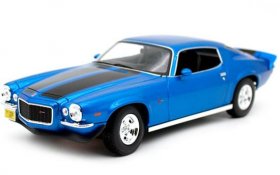 1:18 Scale Orange / Blue Diecast 1971 Chevrolet Camaro Model