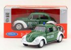 1:36 Scale Green Kids Welly Police Diecast VW Beetle Toy