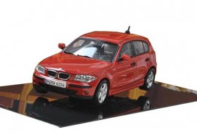 1:43 Scale Red Autoart Diecast BMW 1 Series Model