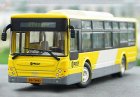 1:50 Scale White-Red Diecast Daewoo Shanghai City Bus Model