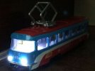 Kids Pull-Back Function Red-Blue NO.108 Diecast City Tram Toy