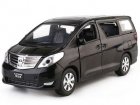 White / Black Kids 1:27 Scale Diecast Toyota ALPHARD Toy