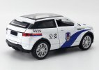 White Kid 1:32 Police Diecast Land Rover Range Rover Evoque Toy