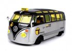 Silver 1:25 Scale Taxi MaiSto Diecast VW Van Samba Model