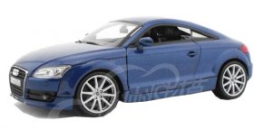 Blue / Silver 1:18 Motormax Diecast 2007 Audi TT Coupe Model