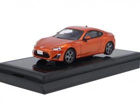 Orange / White 1:64 Scale Kyosho Diecast Toyota 86 GT Model