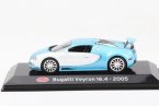 1:43 Scale Blue-White Diecast 2005 Bugatti Veyron 16.4 Model