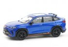 1:64 Scale Silver / Gray / Blue Diecast Haval H6S SUV Model