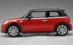 1:18 Scale Red Welly 2015 Diecast Mini Cooper Hatch Model