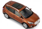 White / Brown 1:18 Scale Diecast 2017 Ford Kuga SUV Model