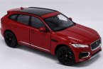 White / Red / Blue / Champagne Diecast Jaguar F-PACE Model