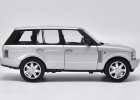 Silver / Black / White 1:18 Scale Diecast Range Rover Model