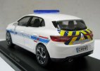 1:43 Scale White NOREV Police Diecast 2016 Renault Megane Model