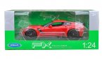 1:24 Yellow / Red Welly Diecast Chevrolet Corvette Z06 Model