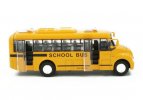 Pull-back Function Kids Yellow 1:32 Scale Diecast School Bus Toy