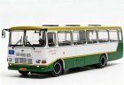 White-Green 1:64 Huanghe BK652 Diecast Beijing City Bus Model