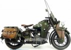 Tinplate Army Green Large Scale 1942 Harley Davidson WLA Model