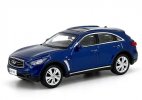 Blue 1:64 Scale Diecast Infiniti QX70 S SUV Model