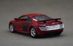 1:43 Scale Red / White Kids Diecast Audi R8 GT Car Toy