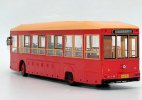 1:43 Scale Red / Green Diecast Yinlong Beijing City Bus Model